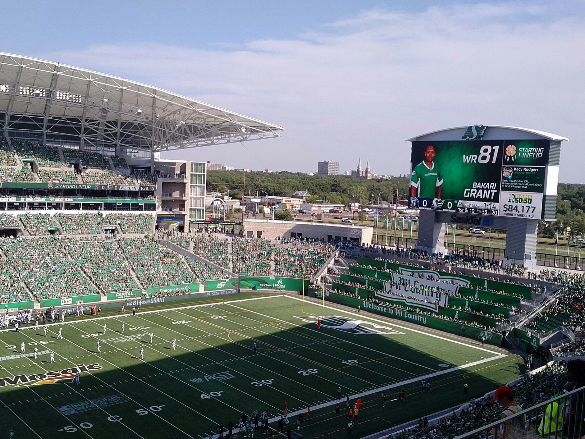 CFL, Canadian Football League, AJP, Anthony James Partners, AV Consulting, Control Room, Video Replay, Broadcast Cabling, Infrastructure Cabling, IPTV, CATV, Distributed TV, POS, Wi-Fi, Wifi, High Definition, LED Scoreboard, LED Video, LED Videoboard