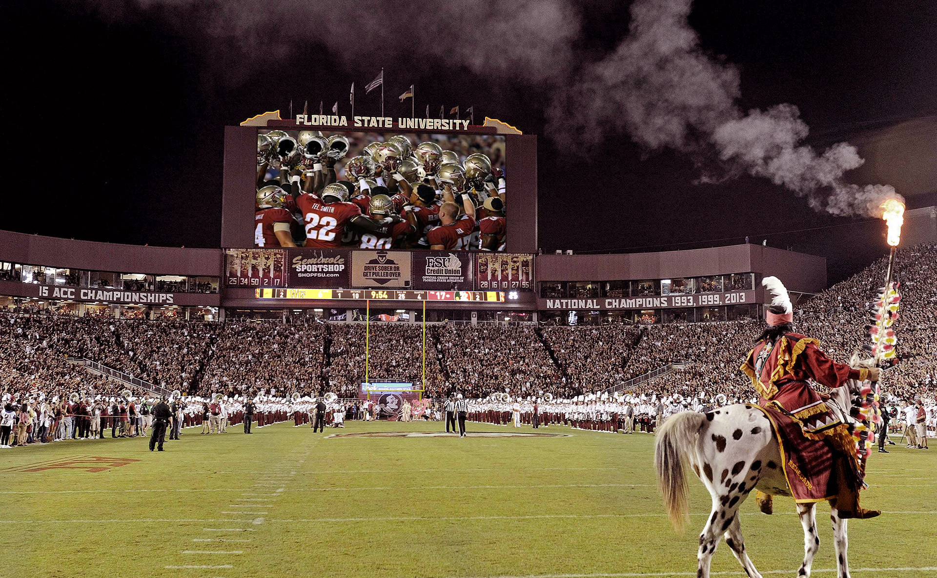 Scoreboard, Football, LED, Display, LED Display, Sound Reinforcement, Audio, Fascia, Ribbon Board, Broadcast Cabling, Infrastructure Cabling