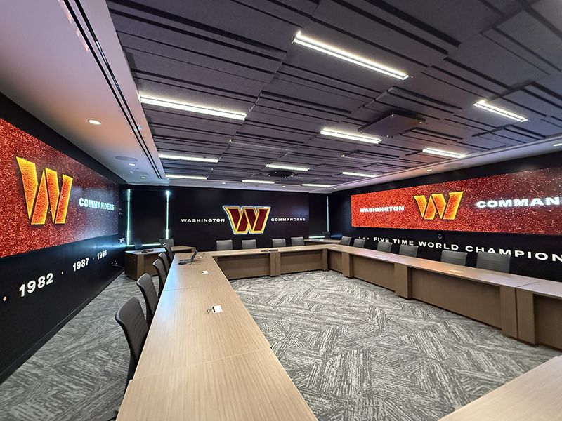 COMMANDERS DRAFT ROOM / “BOBBY BEATHARD DRAFT ROOM”
LED Display Systems, Video Production Systems, Audio Systems, AV Control / Presentation Systems, Conferencing Systems