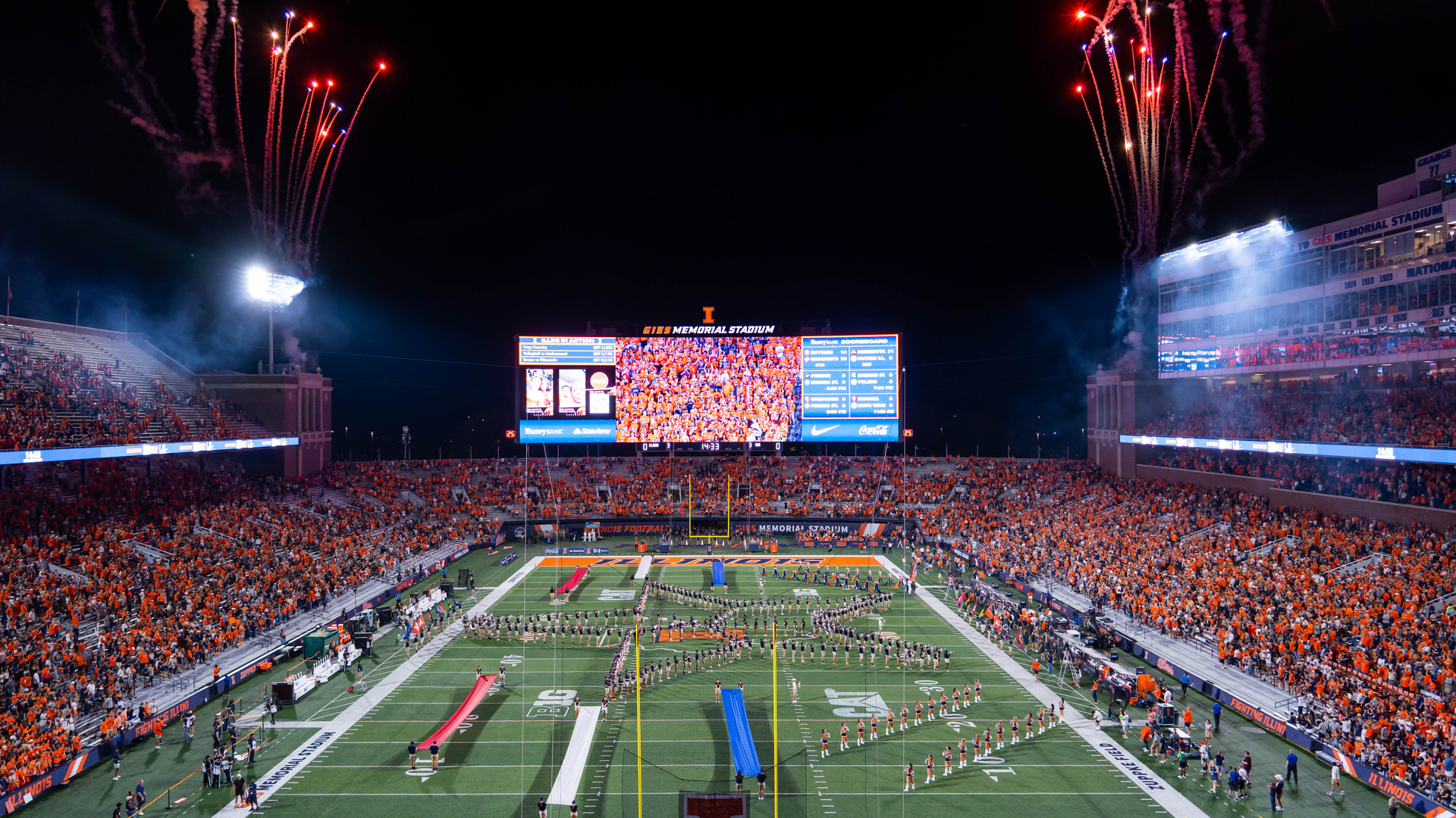 Designed by Anthony James Partners, the largest videoboard in the history of college sports making its debut tonight is just the TIP OF THE ICEBERG when it comes to the technology upgrades at Gies Memorial Stadium.
As the University’s Technology Consultant, AJP provided the complete package from concept and planning through design, procurement and construction administration across an integrated technology program encompassing:
• LED displays
• Stadium audio
• Broadcast and production infrastructure
• High-density Wi-Fi
• Supporting technology infrastructure